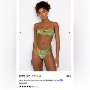 NWT SKATIE DEMI TOP, XS in Riviera